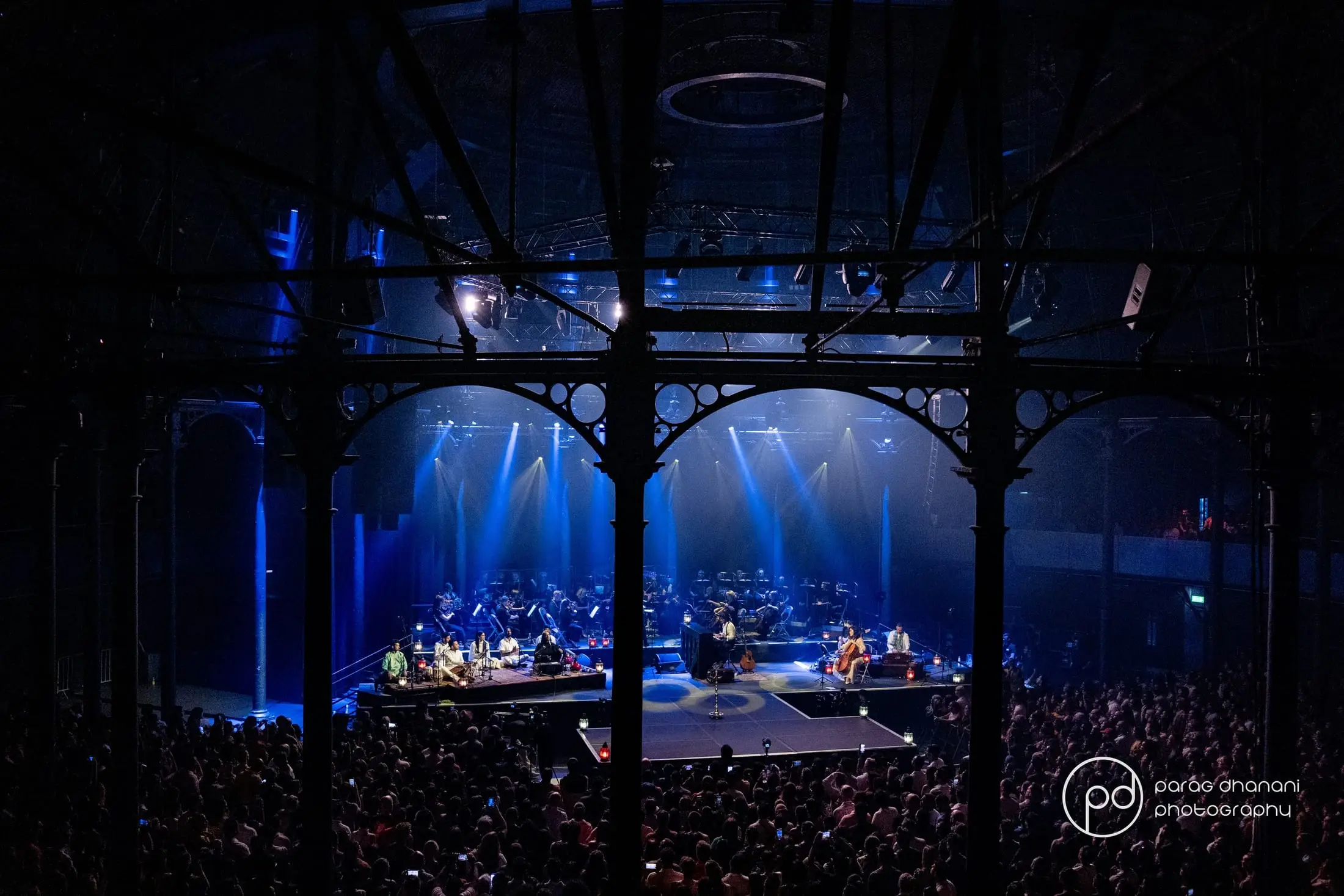 The Roundhouse, London, packed for the Orchestral Qawwali Project